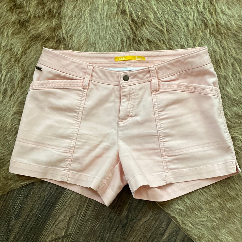 Lole Pastel Pink Stretch Shorts Upf 50